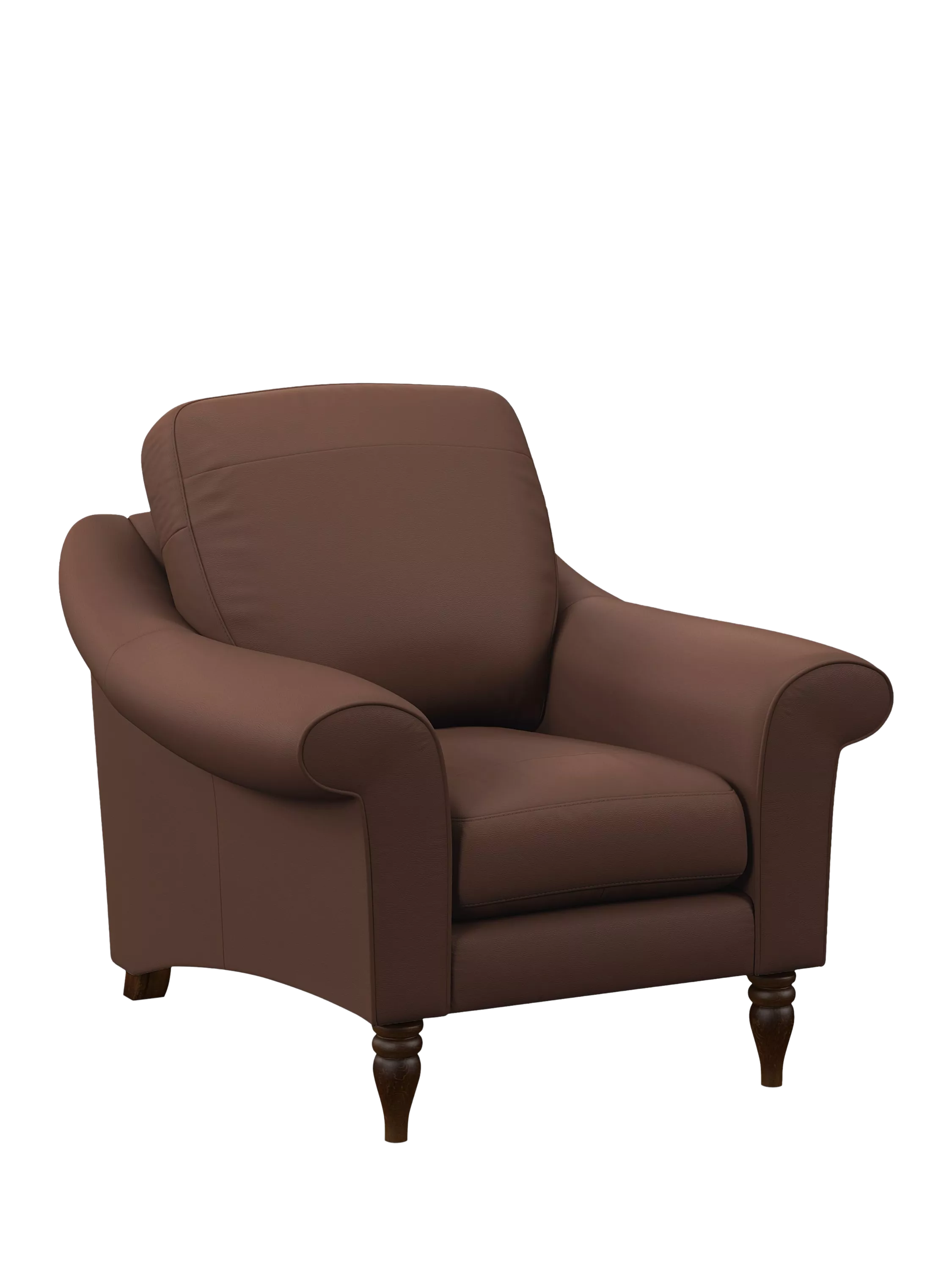 John Lewis Camber Armchair, Light Leg, Premium Chocolate