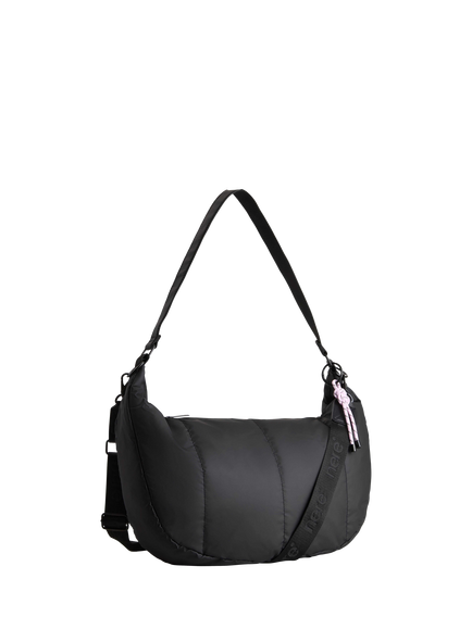 Nere Crescent Crossbody Bag, Black