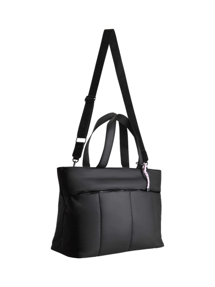 Nere Coated Tote Bag, Black