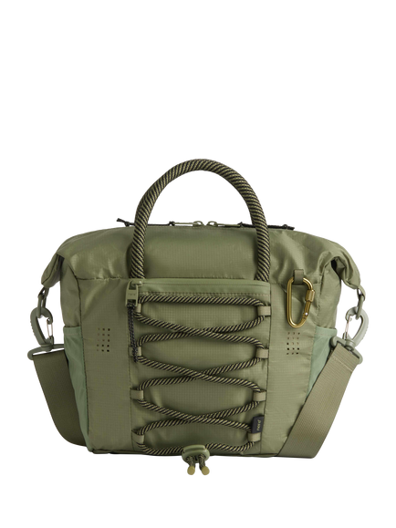 Nere Momentum Small Tote Bag, Black, Khaki