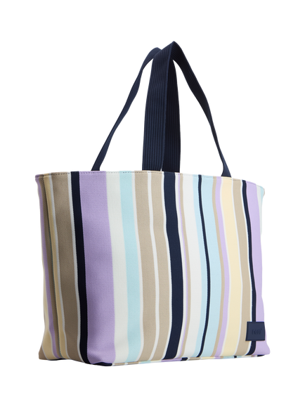 Nere Stori Knit Stripe Tote Bag, 28L, Multi, Multi