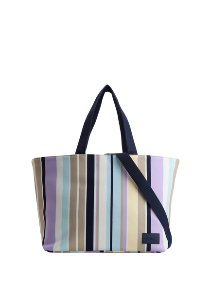 Nere Stori Knit Stripe Tote Bag, 28L, Multi - view 2, Multi