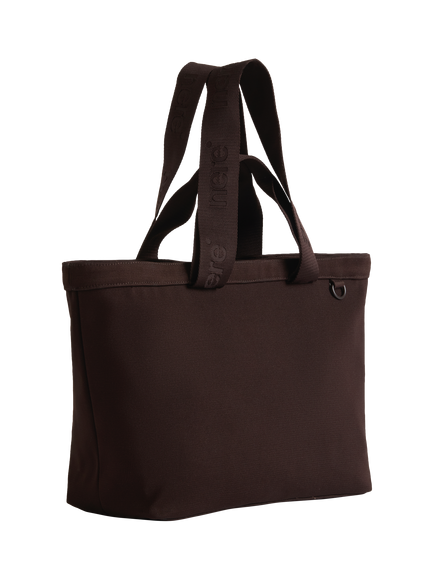 Nere Stori Knit Tote Bag, Chocolate