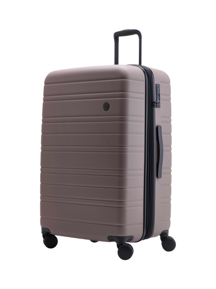 Nere Stori Large 75cm Expandable 4-Wheel Suitcase, 95/110L, Mocha