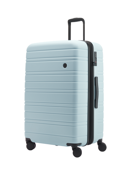 Nere Stori Large 75cm Expandable 4-Wheel Suitcase, 95/100L, Blue Aura