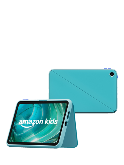 Amazon Kids Tablet 8 (Age 6+) with Slim Protective Case & Parental Controls, Octa-Core, Android, Wi-Fi, 4GB RAM, 8.7”, 64GB, Aquatic