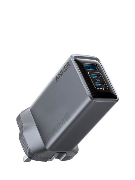 Anker Prime GaN Triple Port USB-C & USB-A 100W Charger, Black, Black