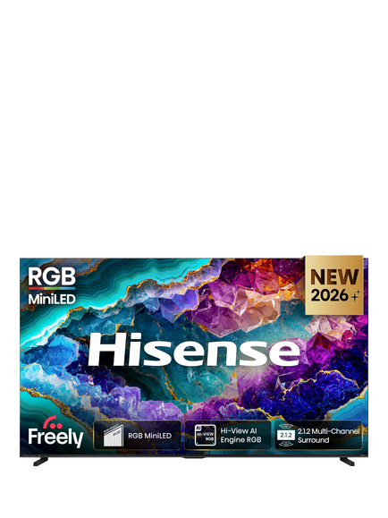 Hisense 100UR8STUK (2026) RGB MiniLED HDR 4K Ultra HD Smart AI TV, 100 inch with Dolby Atmos, Charcoal Grey, Charcoal Grey