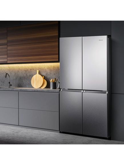 Hisense RQ758N4SASE Freestanding 60/40 Fridge Freezer, Stainless - view 2, Stainless