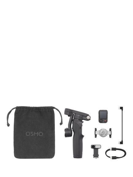 DJI Osmo Mobile 8P Handheld Gimbal, Advanced Tracking Combo, Black, Black