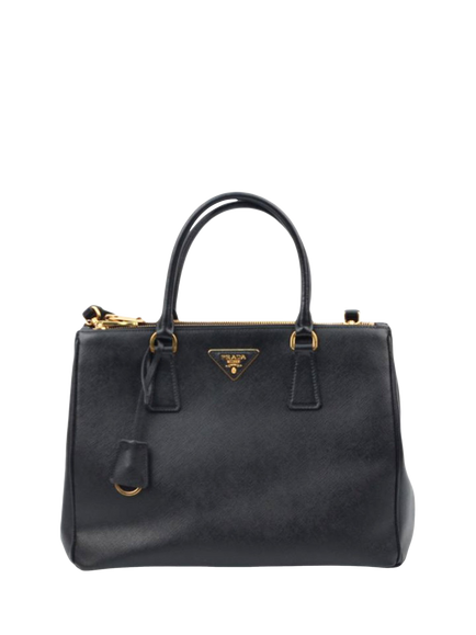 Pre-loved Prada Saffiano Leather Galleria Bag, Black, Black