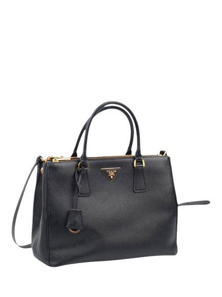 Pre-loved Prada Saffiano Leather Galleria Bag, Black - view 2, Black