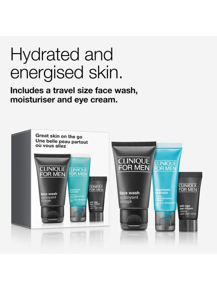 Clinique For Men Hydration Skincare Starter Travel Gift Set - view 2, 