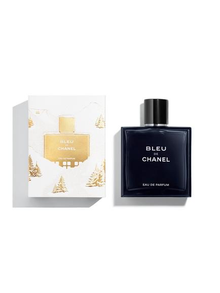 CHANEL Bleu De CHANEL Eau de Parfum 100ml Holiday Edition Sleeve, Clear Clear