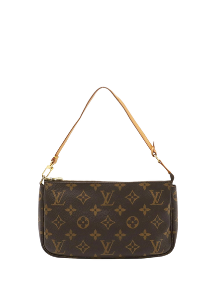 Pre-loved Louis Vuitton Vintage 2000 Monogram Pochette Bag, Brown, Brown