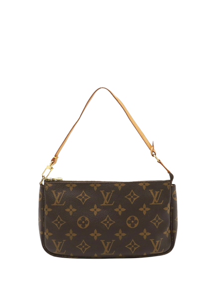 Pre-loved Louis Vuitton Vintage 2000 Monogram Pochette Bag, Brown - view 2, Brown
