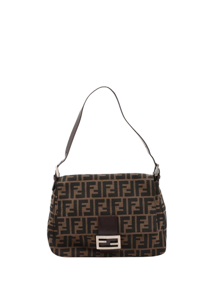 Pre-loved Fendi Zucca Mamma Baguette Bag, Brown, Brown