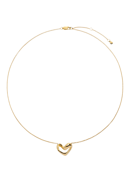 Monica Vinader Infinity Heart Necklace, Gold, Gold