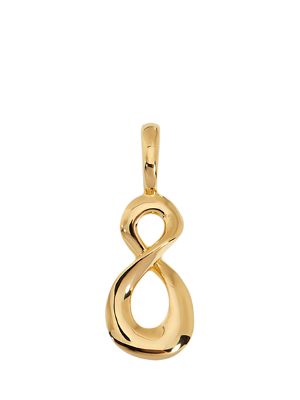 Monica Vinader Infinity Pendant Charm, Gold, Gold