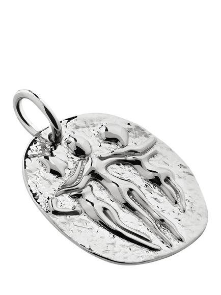 Monica Vinader Sisterhood Pendant Charm, Silver - view 2, Silver