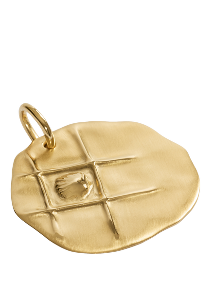 Monica Vinader Journey Talisman Pendant Charm, Gold - view 2, Gold