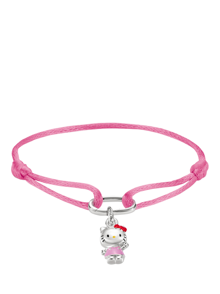 THOMAS SABO x Hello Kitty Textile Charm Bracelet, Pink, Pink
