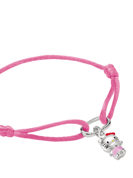THOMAS SABO x Hello Kitty Textile Charm Bracelet, Pink - view 2, Pink