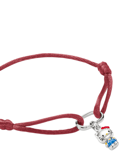 THOMAS SABO Hello Kitty Charm Bracelet, Red/Silver - view 2, Red/Silver
