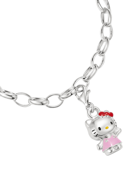 THOMAS SABO x Hello Kitty Charm Club Connect Waving Charm, Multi - view 2, Multi