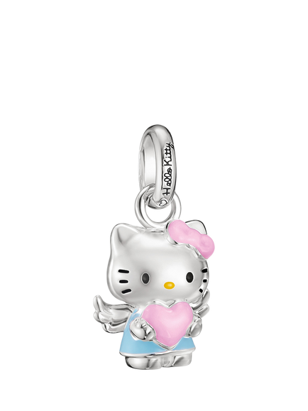 THOMAS SABO x Hello Kitty Angel Charm, Silver/Multi, Silver/Multi