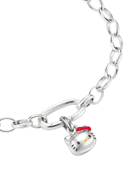 THOMAS SABO x Hello Kitty Bow Charm, Silver/Red - view 2, Silver/Red
