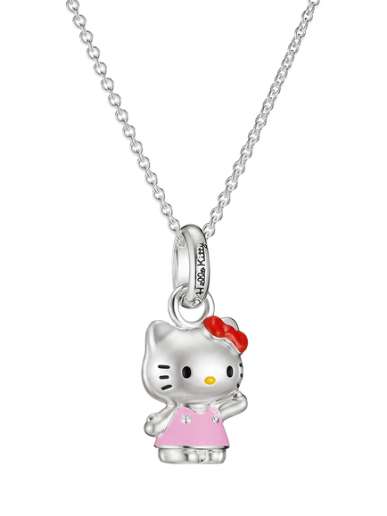 THOMAS SABO Hello Kitty Waving Paw Necklace, Silver, Silver