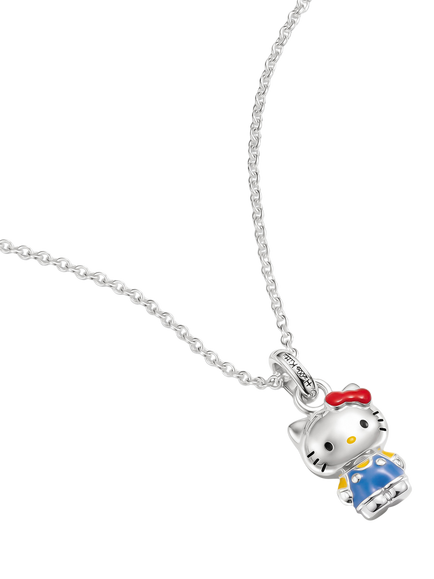 THOMAS SABO x Hello Kitty Pendant Necklace, Silver/Multi - view 2, Silver/Multi
