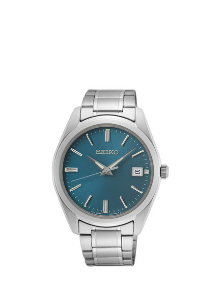 Seiko SUR525P1 Men's Classic Bracelet Strap Watch, Teal, Teal