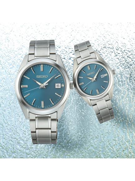 Seiko SUR525P1 Men's Classic Bracelet Strap Watch, Teal - view 2, Teal