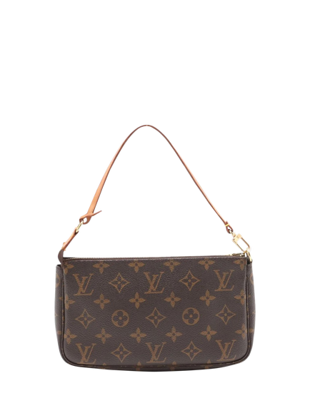 Pre-loved Louis Vuitton Vintage 1999 Monogram Pochette Bag, Brown - view 2, Brown