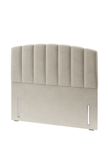 Hypnos OUTLET Beatrice Euro Slim Upholstered Headboard, King Size, Like New, Brooklyn Shell, Brooklyn Shell