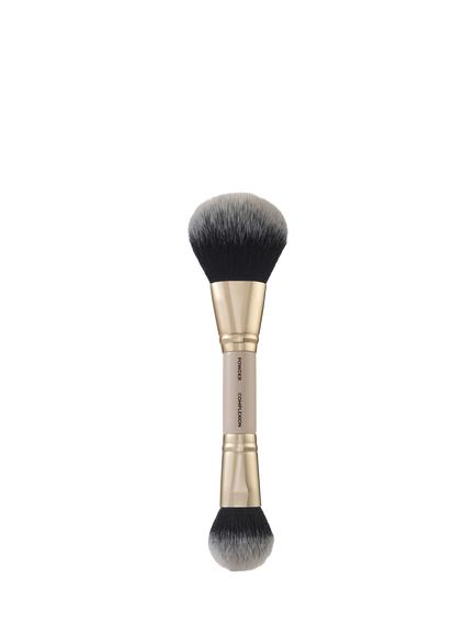 Spectrum All About The Brush D30 The Air Brush Powder & Complexion Dual Ended Brush - view 2, Cream With Black