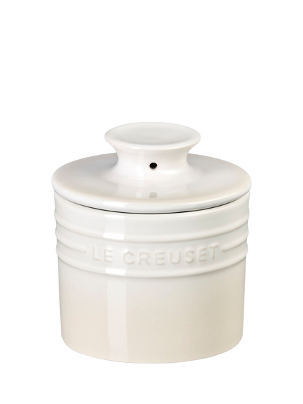 Le Creuset Stoneware Butter Crock, Meringue