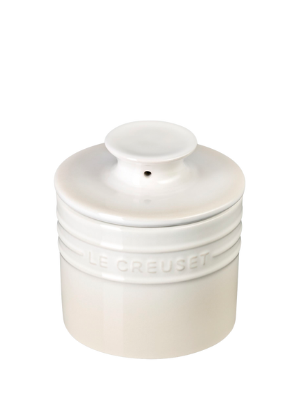 Le Creuset Stoneware Butter Crock - view 2, Meringue