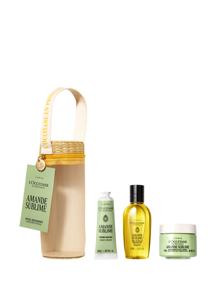 L'OCCITANE Almond (Amande) Travel Discovery Collection Bodycare Gift Set, Clear