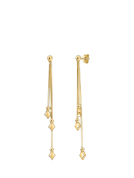 Jools by Jenny Brown Tassel Drop Earrings, Gold, Gold