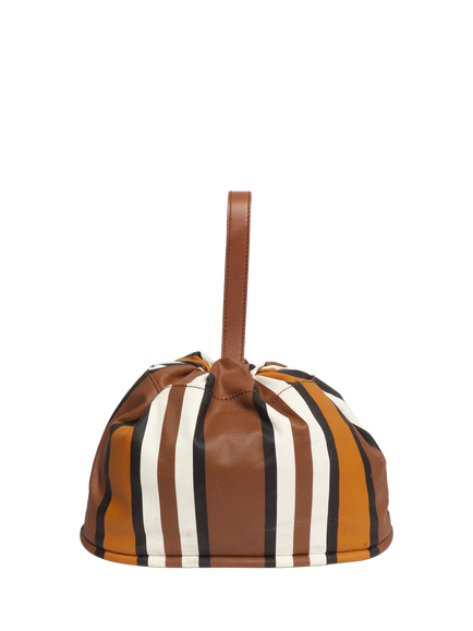 Pre-loved Loro Piana Ashore Striped Bag, Brown - view 2, Brown/Multi