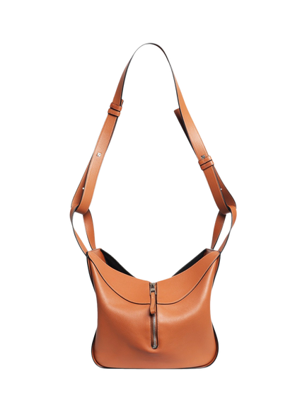 Pre-loved LOEWE Hammock Leather 2-Way Bag, Brown, Brown