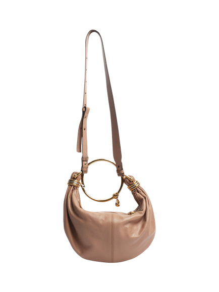 Pre-loved Chloe Bracelet Leather Handbag, Neutral - view 2, Neutral