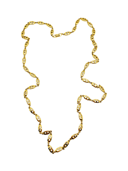 Pre-loved Vintage Dior CD Necklace, Gold, Gold