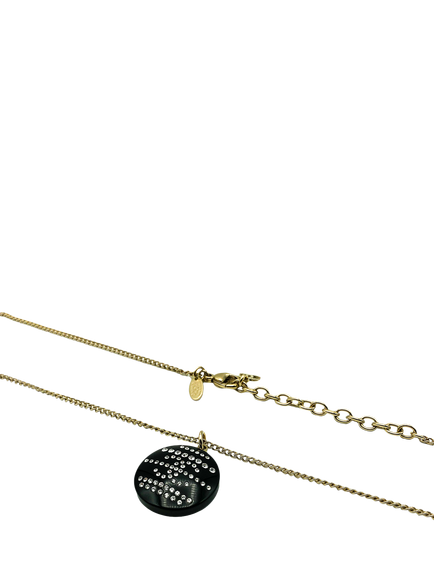 Pre-loved CHANEL CC Necklace, Dated 2009, Black - view 2, Black