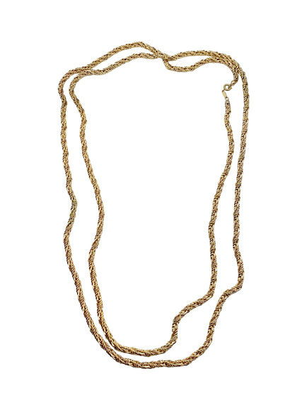 Pre-loved Vintage Dior Herringbone Chain Necklace, Dated 1968, Gold, Gold