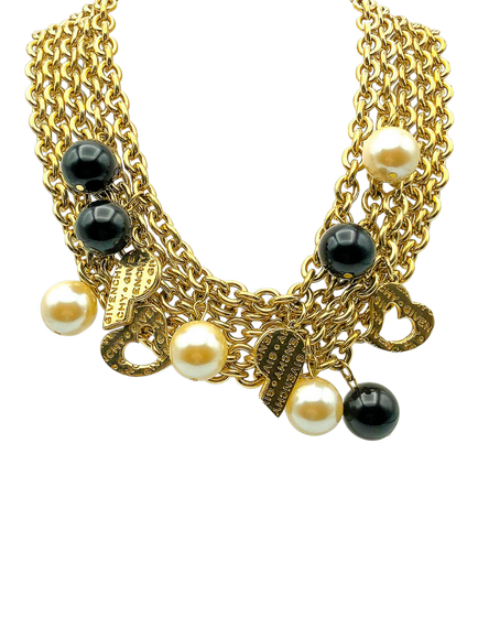 Pre-loved Givenchy Chain Charm Collar Necklace, Gold, Gold