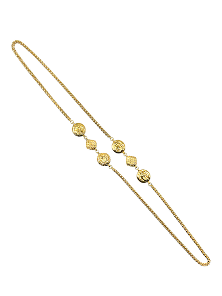 Pre-loved Vintage CHANEL Coco Rope Necklace, Dated 1980s, Gold, Gold